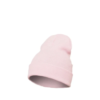 Afbeelding van Flexfit Yupoong Heavyweight LONG Muts, Maat: One Size, Baby pink