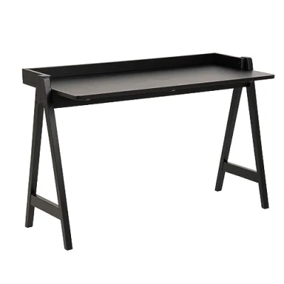 Afbeelding van Bureau Mylo Zwart 80x126,6x51,6 cm Hout