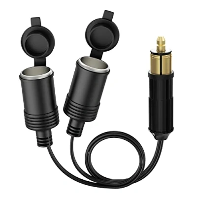 Afbeelding van Enisina DIN Hella naar sigarettenaansteker, standaard, 12 V 24 V, Europese mannelijke stekker, adapter sigarettenaansteker (DIN tot 2)