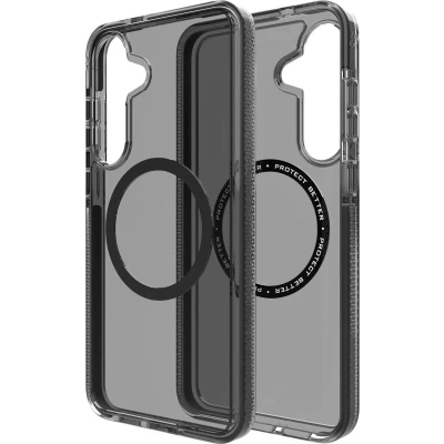 Afbeelding van ZAGG Santa Cruz Snap Hoesje Geschikt voor Samsung Galaxy S25 Plus Compatibel met MagSafe / Qi2 Back Cover Zwart