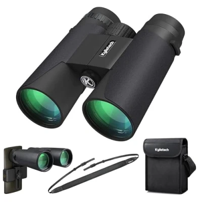 Afbeelding van Kylietech Verrekijker 12x42 HD Compact Waterdichte Vogel Observatie, Wandelen, Jacht, Sightseeing, FMC incl. Draagtas, draagriem en smartphone adapter