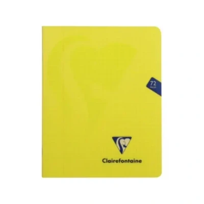 Afbeelding van Clairefontaine schrift mimesys voor ft A4, 80 bladzijden, kaft in PP, gelijnd, geassorteerde kleuren