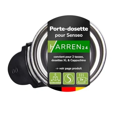 Afbeelding van Harren24 CP1243/01 padhouder voor 2 kopjes, compatibel met Philips Senseo Select CSA230, CSA240, CSA250, vervangende padhouder,
