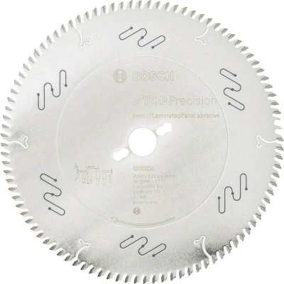 Image de BOSCH 2608642110 lame de scie circulaire Top Precision Best for Laminated Panel, Abrasif 300 x 30 3.2 mm, 96T