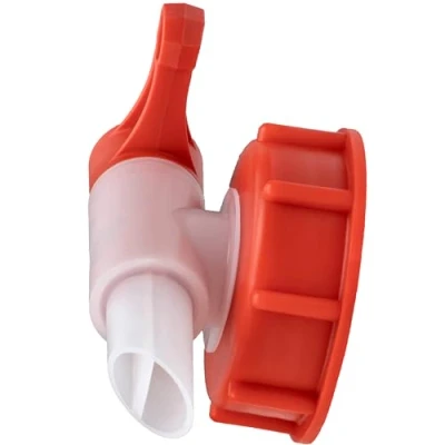 Afbeelding van ISOLATECH Sabeu Fluxx AH 23/51 HF afvoerkraan voor 5 liter en 10 jerrycan met DIN 51 buitendraad 54,8 mm schenktuit 23 glucosevrije vulling