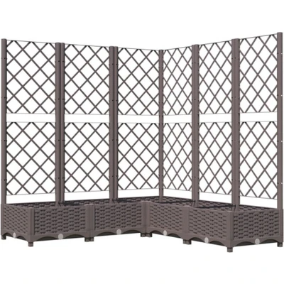 Afbeelding van vidaXL Tuinplantenbak Bruin 120 x 121.5 cm