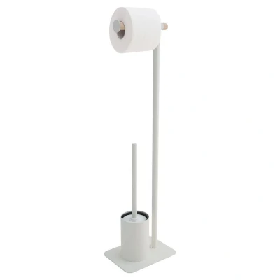 Afbeelding van Sealskin Brix Toiletbutler Metaal/Hout Wit