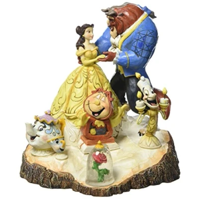 Afbeelding van Enesco Disney Traditions 4031487 Figuur Belle en het Beest Hout Gesneden Hars 19 cm