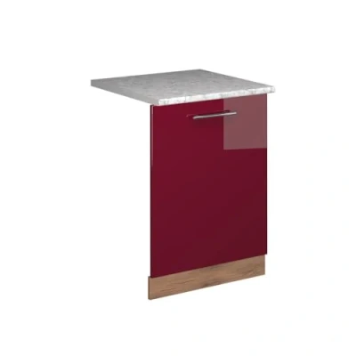 Afbeelding van Vicco Fame LineVoorpaneel vaatwasser 60 cm , WB Marmer Bordeauxrode hoogglans