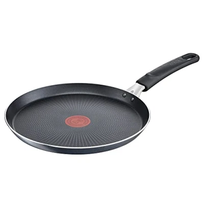 Image de Tefal XL Force Poêle à crêpes, 25 cm, résistante et facile nettoyer, idéale pour des crêpes parfaites au quotidien, compatible tous feux sauf induction, C38510