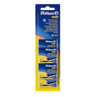 Afbeelding van Pelikan Tintenpatrone 4001 TP/5 Königsblau 5Stück