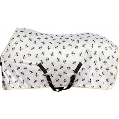 Image de HKM Couverture Anti Mouches Bee Blanc/Jaune 165/215