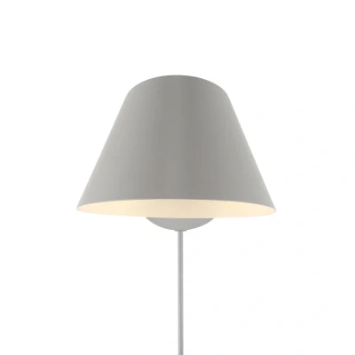 Afbeelding van Wandlamp Stay Short met stekker, grijs