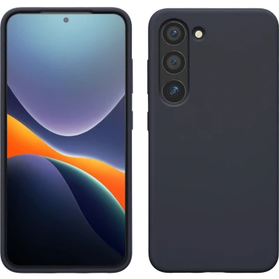 Afbeelding van kwmobile telefoonhoesje geschikt voor Samsung Galaxy S23 Hoesje met siliconen coating Smartphone case in bosbesblauw