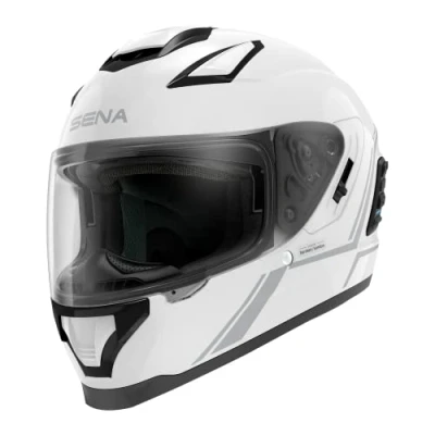 Afbeelding van Sena Helmet Stryker White L Maat Helm