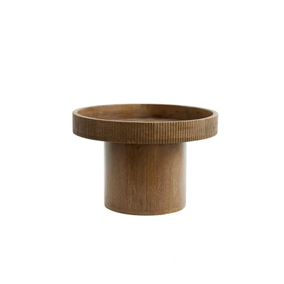 Afbeelding van Kalomo bijzettafel Ø50x35 cm hout donkerbruin