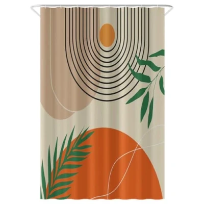 Afbeelding van Loti Living Douchegordijn Anti Schimmel Textured Art Inclusief ringen Waterdicht Polyester 120x200 cm