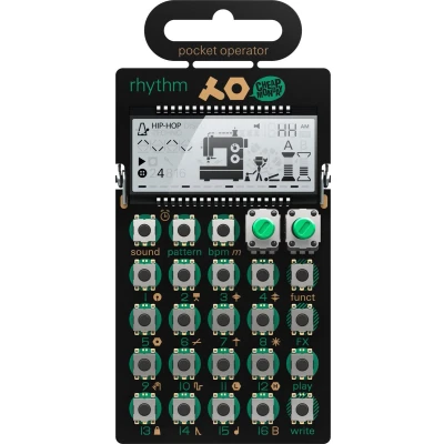 Afbeelding van Teenage Engineering PO 12 rhythm Drum Machine Mini synthesizer