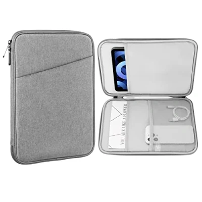 Afbeelding van MoKo 9 11 Inch Tablet Sleeve Case, Fits iPad Air 5 10.9&quot; 2022, Pro M2 2022 2018, 10th 10.9 4 10.9, Tab S8/A7, Protective Bag Carrying Case with Pocket, Light Gray