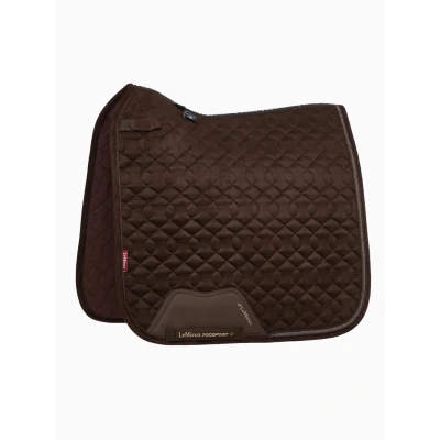 Image de LeMieux Tapis de Selle Crystal Suede Dressage Marron L