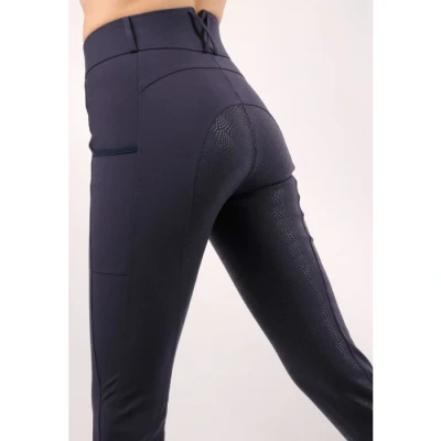 Image de Montar Pantalon d&#039;Équitation Highwaist Thigh Pocket Full Grip Marin 34
