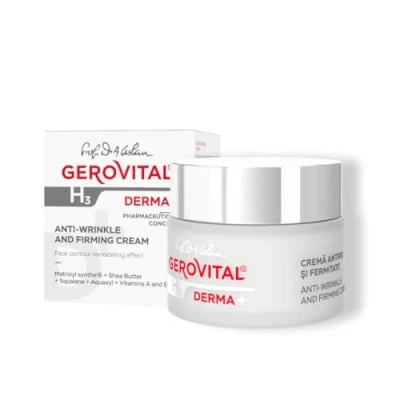 Afbeelding van Gerovital Derma+ Anti rimpel en verstevigende crème gezichtscontourremodellering voor gerimpelde huid dagcreme vrouwen 50 ml