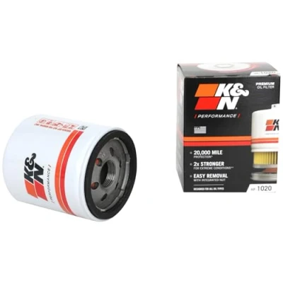 Afbeelding van K&amp;N Premium oliefilter: ontworpen om je motor te beschermen: compatibel met sommige voertuigen, zie productbeschrijving voor volledige lijst, HP 1020