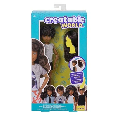 Afbeelding van Creatable World Character Starter Kit 6 Brown Wavy Genderneutrale Pop