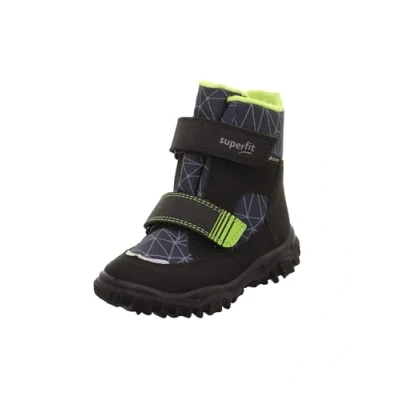 Afbeelding van Superfit Husky Snowboots voor kinderen, Maat: 38, Schwarz/hellgrün Imitatieleer/ textiel