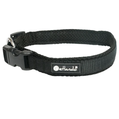 Afbeelding van Hondenhalsband Petlando Mesh Collar M Zwart 45 50cm