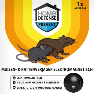 Afbeelding van Muizen en rattenverjager KB Home Defense 130m² (Elektromagnetisch)