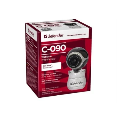 Image de Defender C 090 Webcam couleur 0,3 MP audio câblé USB 2.0
