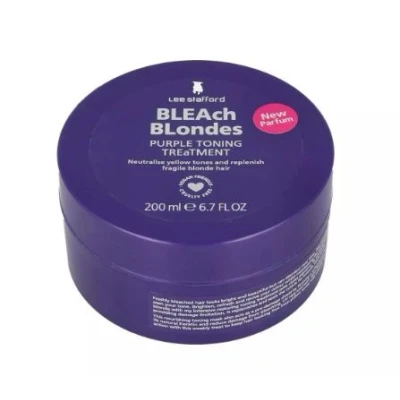 Afbeelding van Lee Stafford Bleach Blondes Purple Toning Mask 200ml Haibu by Kapperskorting.com