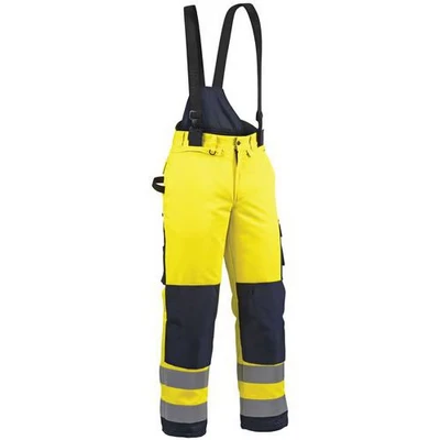 Image de Pantalon hiver haute visibilité jaune fluo/marine, Matériau respirant