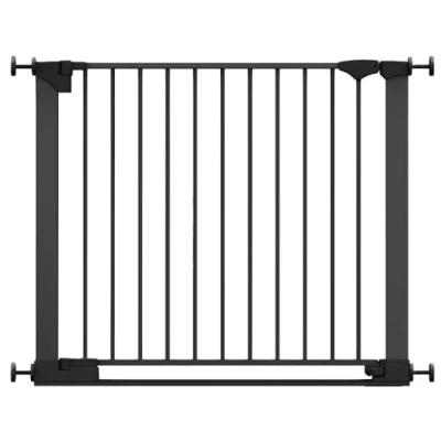 Afbeelding van Safetots SafeStep Traphekje, Zwart, 89cm 96cm, Extra Laag Doorloop, 74cm Brede Deuropening, Eén Stuk Traphekje voor Trappen, Gangpaden en Deuren, Baby Peuter