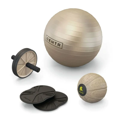 Afbeelding van Centr Core Kit Beige Zwart Kunststof Staal