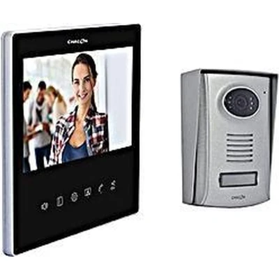 Afbeelding van Chacon 2 draads Videofoon met 7 inch scherm, Ultra Slim zwart