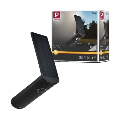 Afbeelding van Paulmann 94260 Ilias Wandlamp op zonne energie met bewegingsmelder Energielabel: G (A G) 1.20 W Warmwit Antraciet