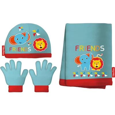 Afbeelding van Arditex Accessoiresset junior acryl blauw/rood 3 delig one size