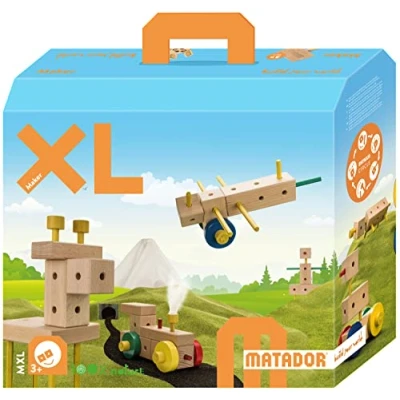 Afbeelding van Matador Maker 3+ 350 delig KiXL Houten Bouwdoos