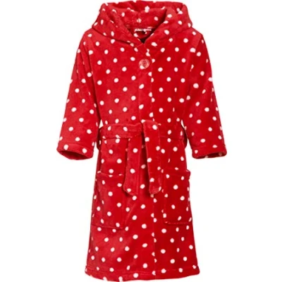 Afbeelding van Playshoes Punkte Badjas voor kinderen, Maat: 86/92, Rot