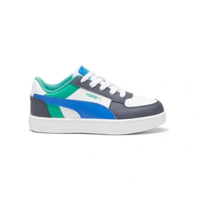 Afbeelding van PUMA Caven 2.0 Jr Uniseks kindersneakers, Wit Hyperlink Blauw Galactisch Grijs, 29 EU