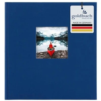 Afbeelding van GOLDBUCH GOL 27895 fotoalbum BELLA VISTA blauw als fotoboek, 30x31 cm
