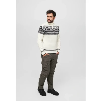 Afbeelding van Brandit Troyer Norweger Trui, Heren, Maat: XL, White