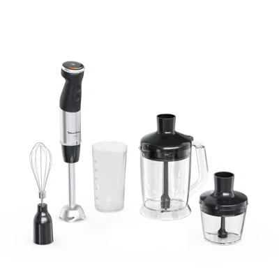Afbeelding van Moulinex Quickchef+ Duikmixer, technologie met Powelix messen, vermogen 1000 W, mixer snel mengen en stille modus, vaatwasmachinebestendig, DD67L8