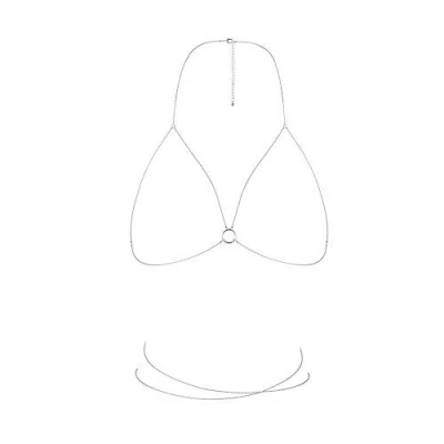Image de BIJOUX INDISCRETS Magnifique Chaine de Poitrine, Argent