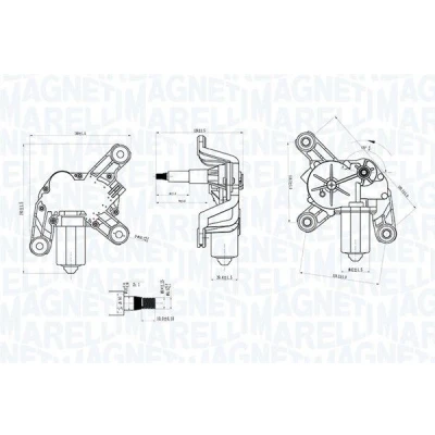 Afbeelding van Magneti Marelli Ruitenwissermotor 064070700010