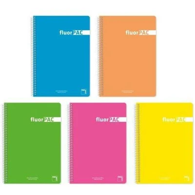 Afbeelding van Schrift Pacsa FluorPAC Multicolour 80 Lakens Din A4 (5 Stuks)