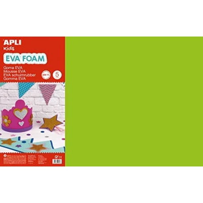 Afbeelding van Apli Kids EVA Foam vellen 60 x 40 cm Groen 5 vel