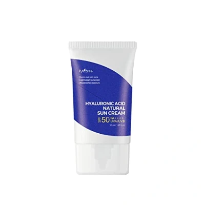 Afbeelding van ISNTREE Hyaluronzuur Perfect Sun Block SPF 50+ PA++++ 1,69 Fl Oz, 8 soorten hyaluronzuur, fysische zonneblocker, moisturizing, reef safe, niet nano zonnebrandcrème